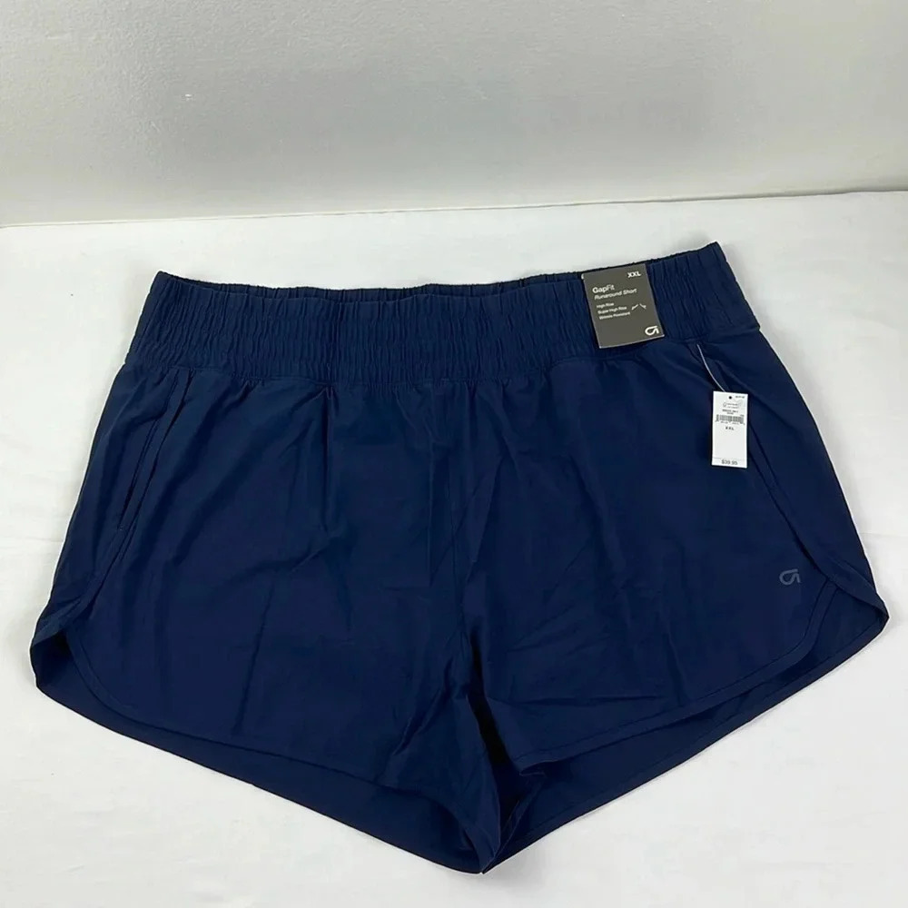 Gap Fit New Women’s XXL High Rise Pocket Elastic Waistband Runaround Short‎